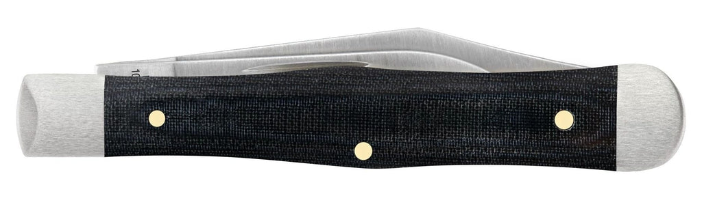 Case XX Black Micarta Smooth Small Swell Center Jack