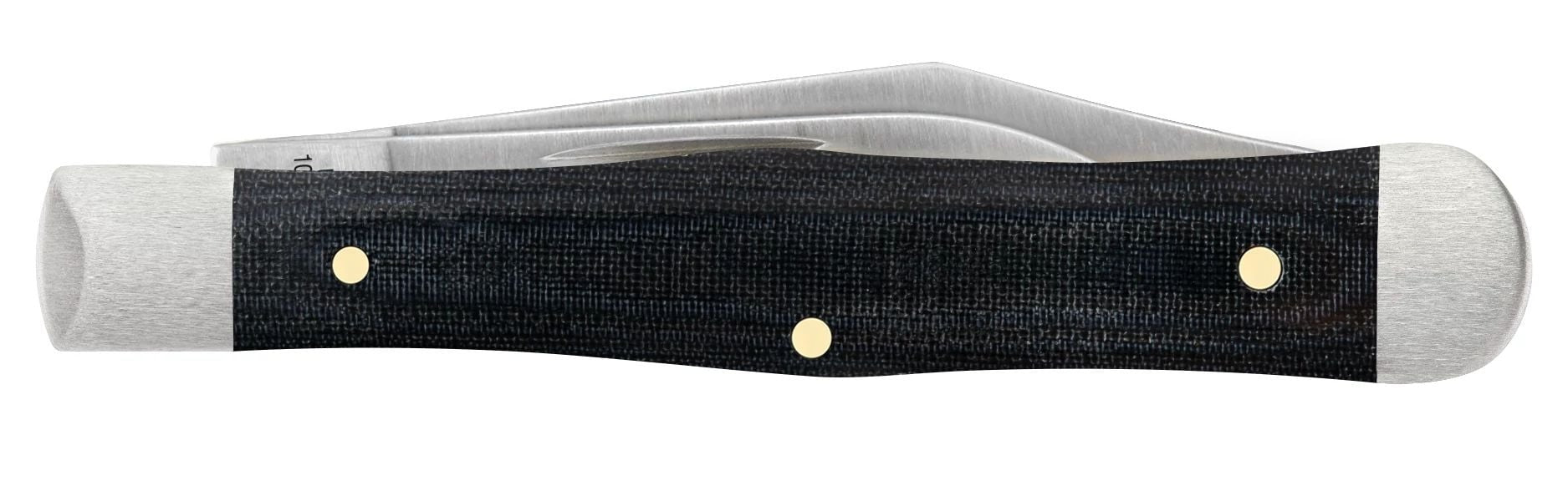Case XX Black Micarta Smooth Small Swell Center Jack