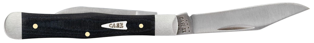 Case XX Black Micarta Smooth Small Swell Center Jack