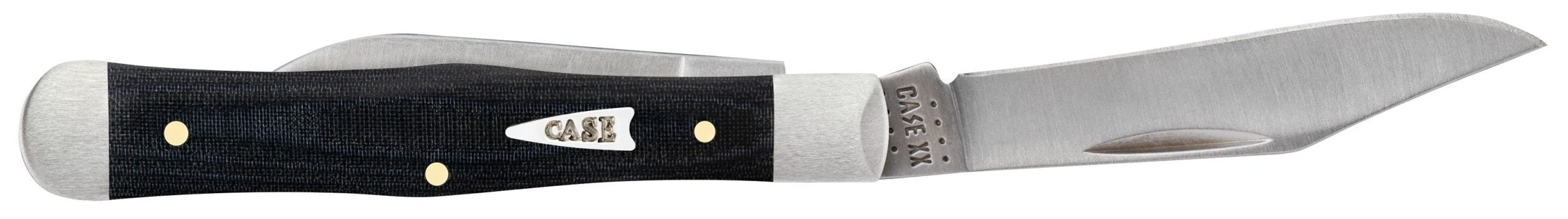 Case XX Black Micarta Smooth Small Swell Center Jack