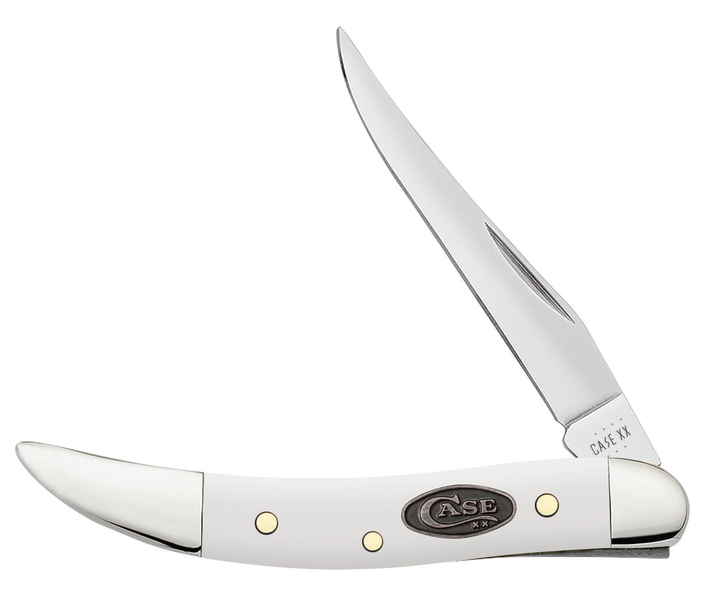 Case XX White Synthetic Smooth Small Texas Toothick