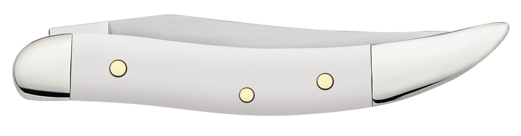 Case XX White Synthetic Smooth Small Texas Toothick