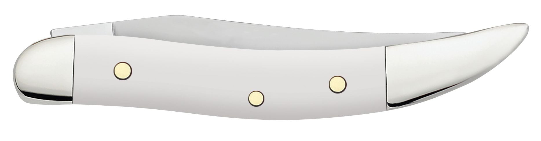 Case XX White Synthetic Smooth Small Texas Toothick