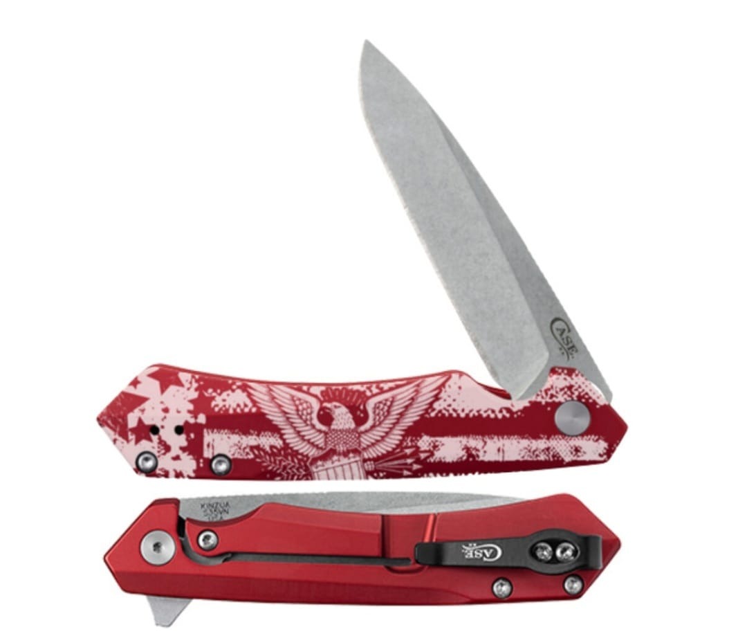 Case XX Red Anodized Aluminum Kinzua S35VN Spear Blade