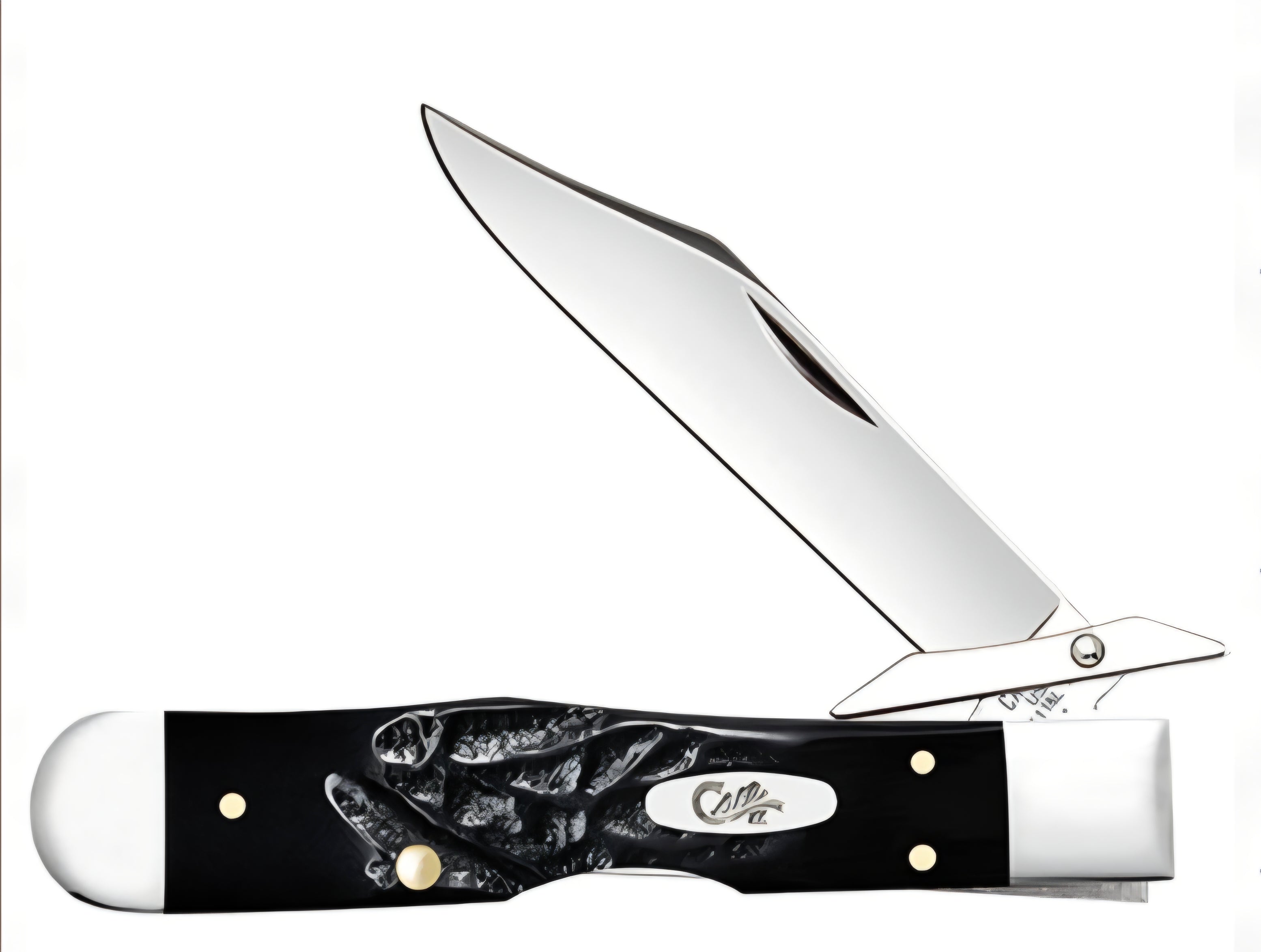 Case XX Jigged Rough Black Synthetic Cheetah Cub