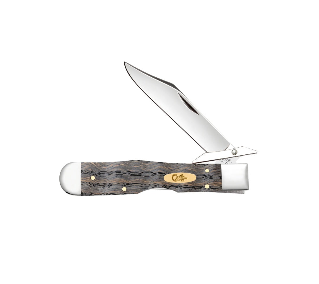 Case XX Smooth Black Curly Oak Wood Cheetah Cub