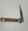 Vintage 1970-1980's Kissing Crane Stage Handle Stiletto Folding Lock back