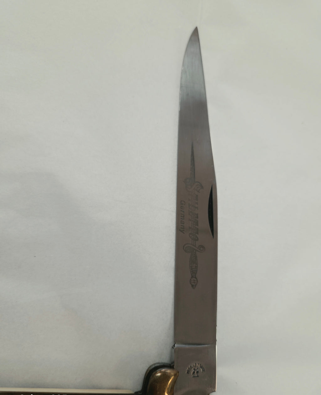Vintage 1970-1980's Kissing Crane Stage Handle Stiletto Folding Lock back
