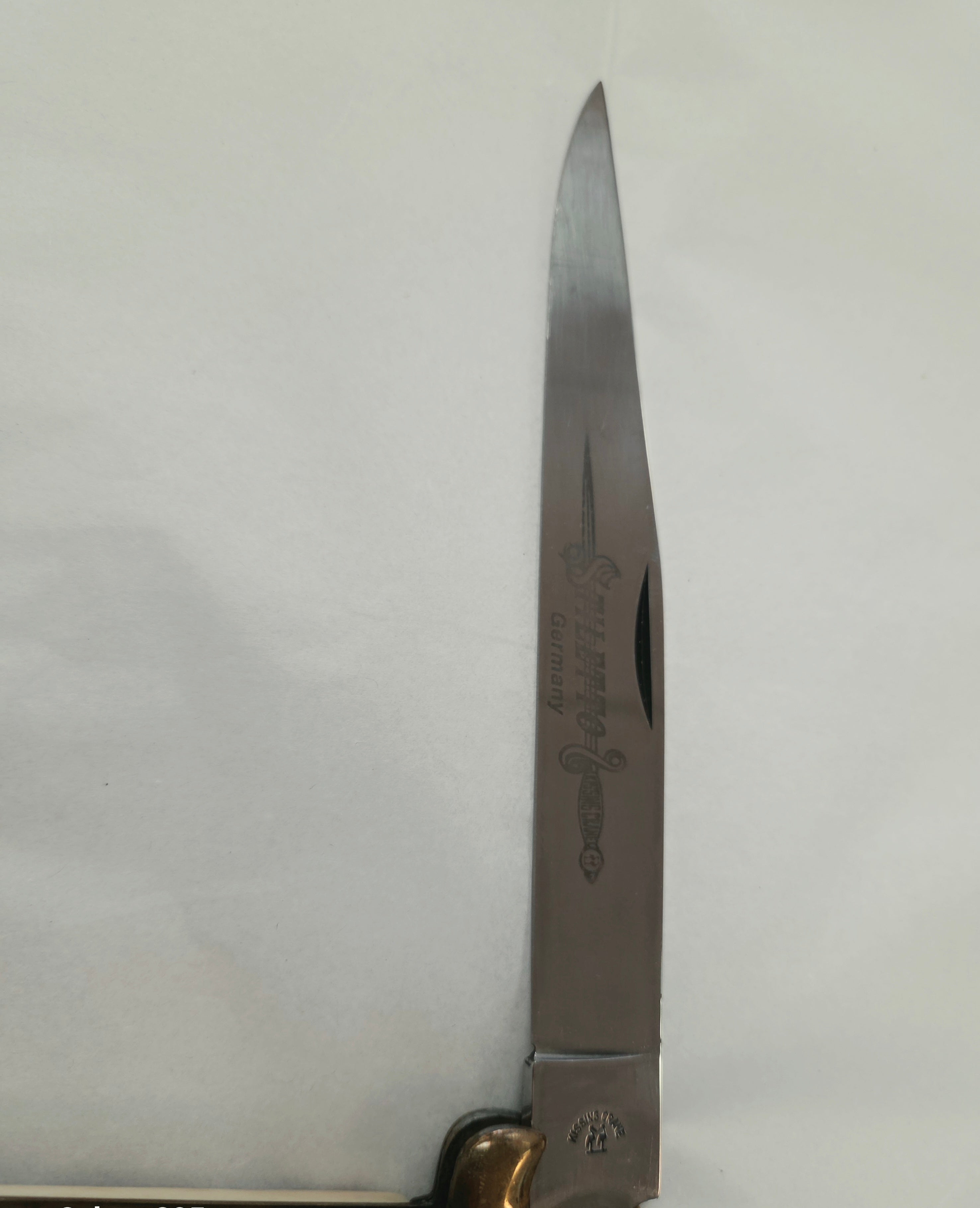 Vintage 1970-1980's Kissing Crane Stage Handle Stiletto Folding Lock back