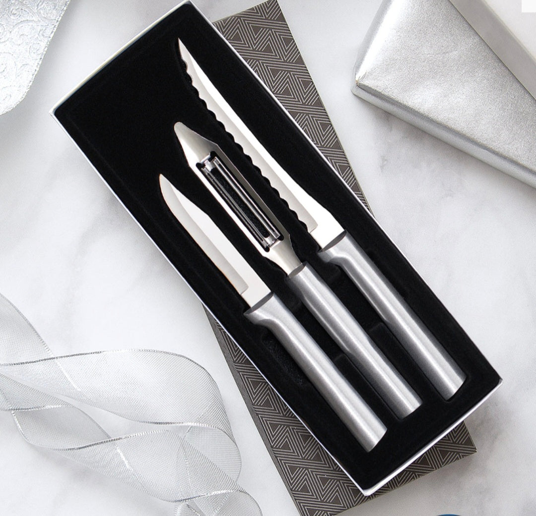 3-Piece Stainless Steel Knife and Peeler Set