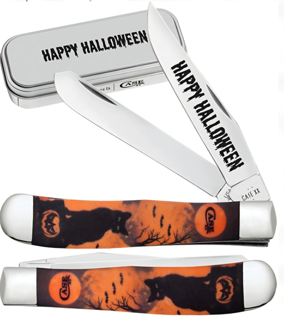 Case 2026 Halloween Cat Color Infusion White Synthetic Trapper