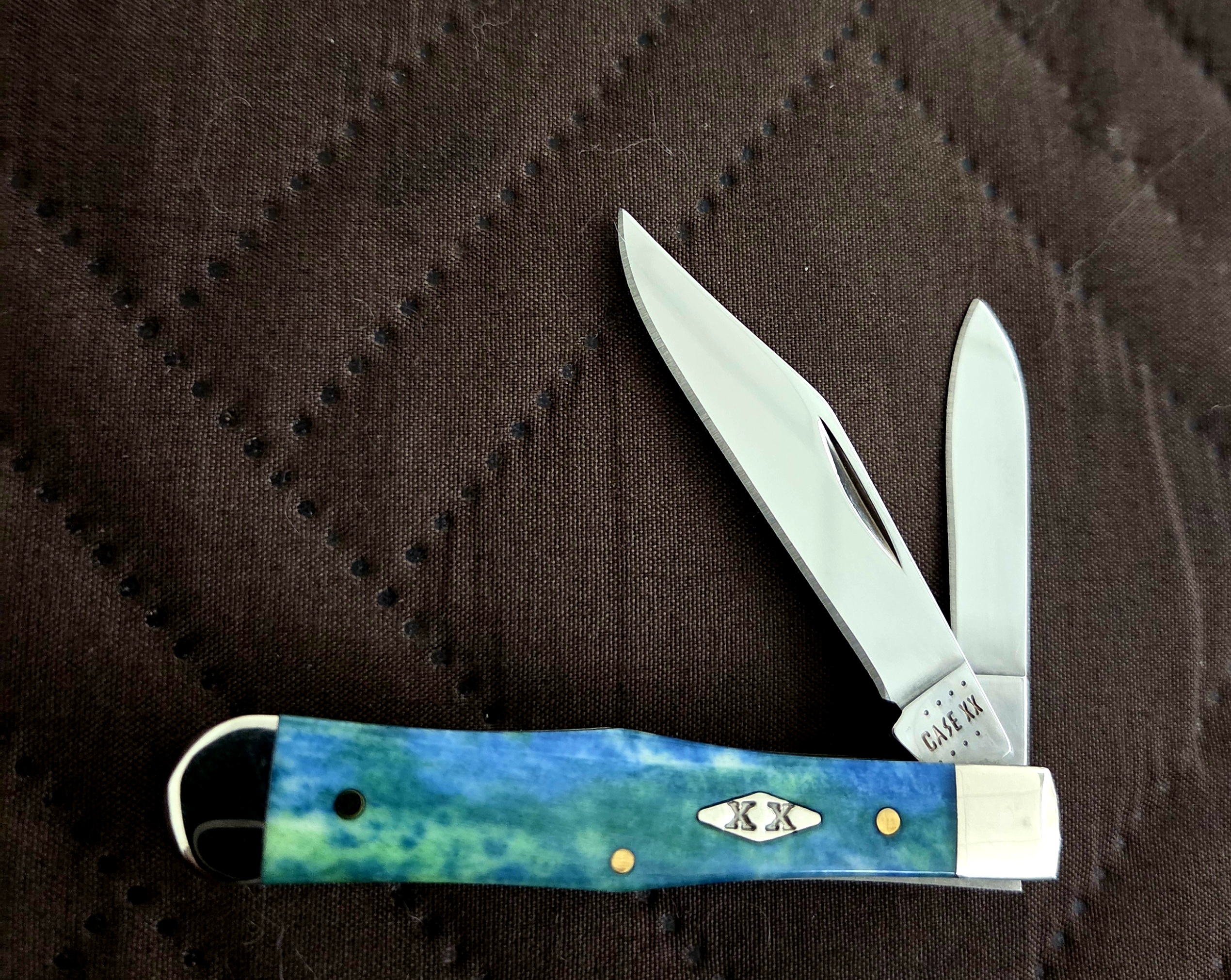 Case XX Peacock Appaloosa Bone handle Swell Center Jack