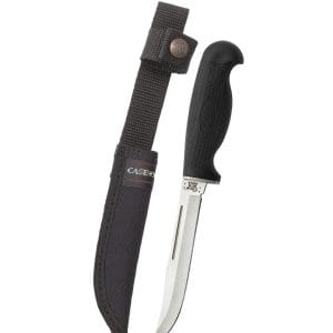 Case XX  Black Lightweight 5-Inch Utility Hunter with Ballistic Nylon Sheath
